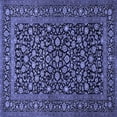 thumbnail image 1 of Ahgly Company Machine Washable Indoor Square Persian Blue Traditional Area Rugs, 8' Square, 1 of 4