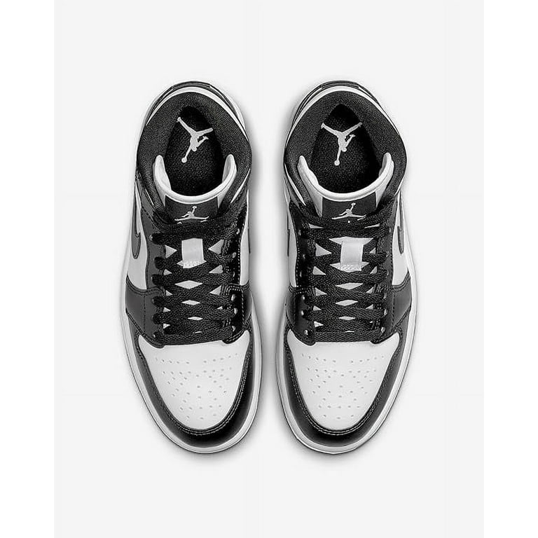 Nike Women's Shoes Air Jordan 1 Mid, White/Black-White, 8.5 Nike Women's Shoes Air Jordan 1 Mid, White/Black-White, 8.5