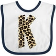 thumbnail image 3 of Inktastic Leopard Print Letter K Boys or Girls Baby Bib, 3 of 4