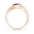 thumbnail image 2 of ANGARA Natural Semi Bezel-Set Solitaire Round 1.7 ct Amethyst Bypass Ring in 14K Rose Gold for Women (Size-8mm) | February Birthstone, Anniversary, Jewelry Gift for Women | Natural Amethyst Ring, 2 of 8