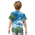 thumbnail image 5 of Abcomgle Hawaiian Shirt for Boys Size 7/8 Tropical Seagull Print Funny Hawaiian Shirt Button Down Short Sleeve Holiday Boys Hawaiian Outfit,Sky Blue,9-10Years, 5 of 5