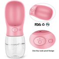thumbnail image 4 of 1pcs Pet Dog Water Bottle Portable Drinking water feeder for Dogs Outdoor Travel Water Bottle Dogs Water Bowl Pet Supplies ShopWise Round, 4 of 10