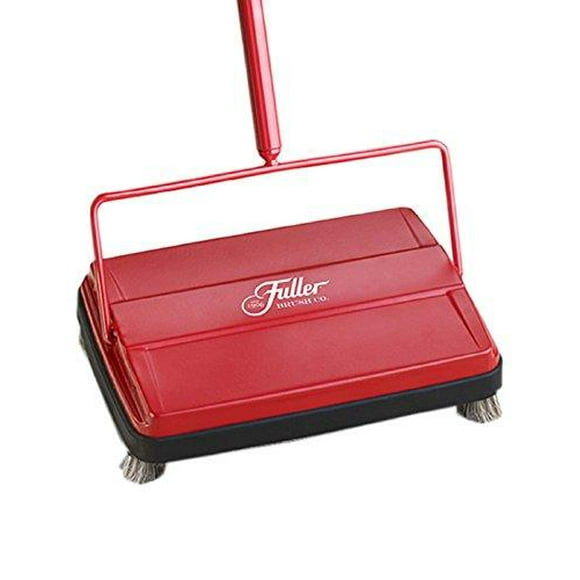 Fuller Brush Electrostatic Low-Pile Carpet and Floor Sweeper-9 Inch Cleaning Path (Red)
