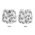 thumbnail image 3 of Balery Retro Rooster Pantalones cortos deportivos para mujer con forro y dos bolsillos, elásticos, para entrenamiento, gimnasio, yoga-Large, 3 of 7
