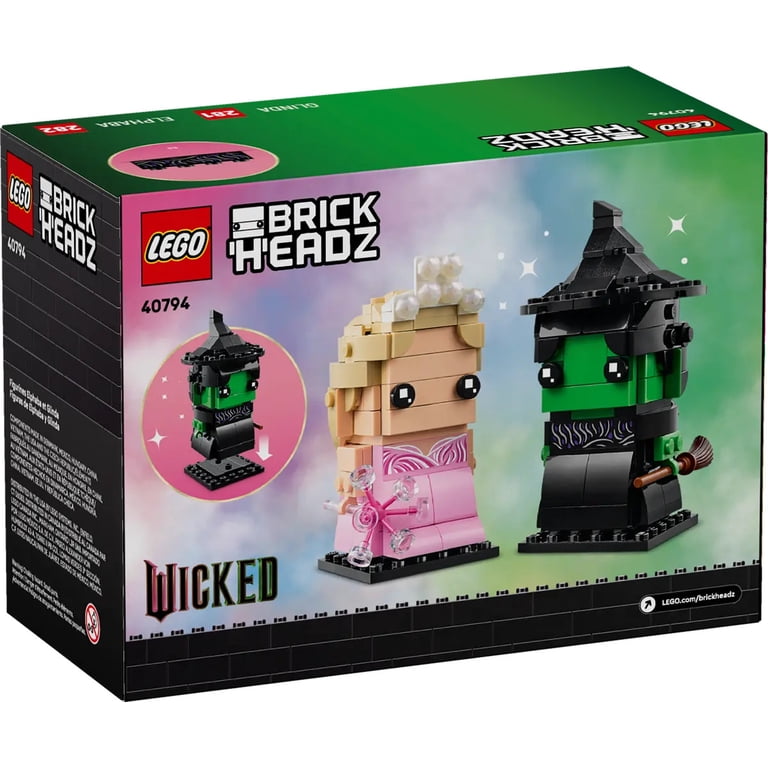 LEGO BrickHeadz Elphaba & Glinda Figures Set 40794 - Walmart.com