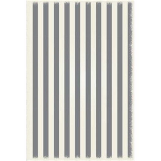 Aspen Brands RUG5G46 4 x 6 ft. Strips of European Design Rug - Grey & White