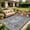 Grey, variant on Soonbuy 9x12 FT Outdoor Rug, Waterproof Reversible Plastic Straw Outdoor Patio Rug, Botanical Grove Vintage Cottage Outdoor Area Rug Carpet for RV, Deck, Picnic, Beach, Backyard