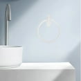 thumbnail image 1 of OUNONA Wall Mounted Towel Rings White Round Towel Holder for Bathroom with Quick Access 1Pcs, 1 of 7
