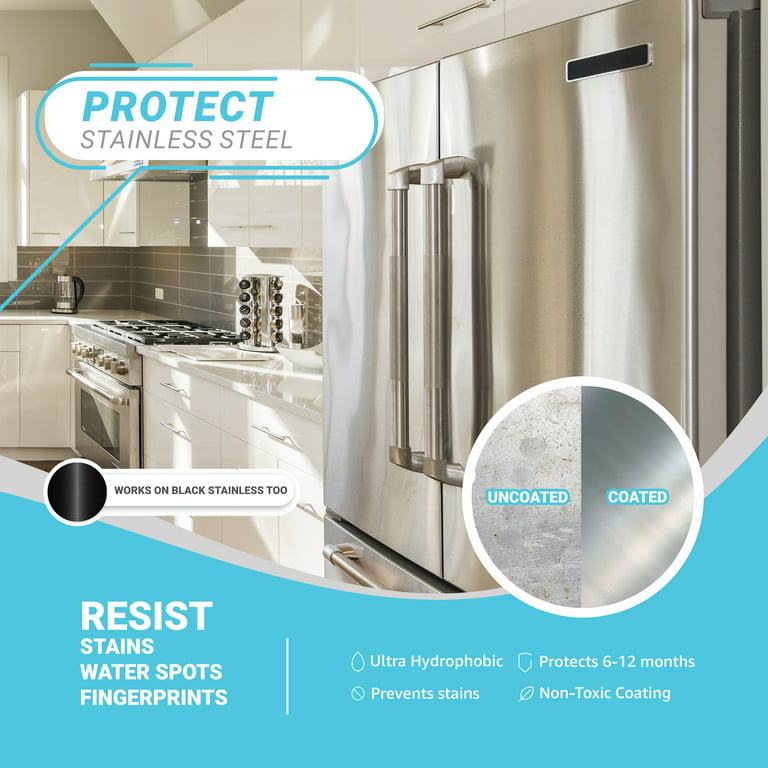 Lifeproof Home Ceramic Coating Spray Kit - Shine, Seal, & Protect Stainless  Steel, Appliances, Countertops, Glass & More Kitchen + Bath Surfaces -  Repels Stains… in 2023