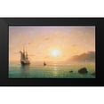 thumbnail image 2 of Goryachev, Alexander 14x10 Black Modern Framed Museum Art Print Titled - Sailboat in the sea. Morning, 2 of 5