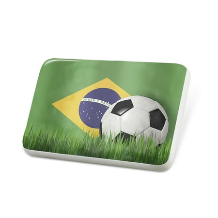 Porcelein Pin Soccer Team Flag Brazil Lapel Badge – NEONBLOND