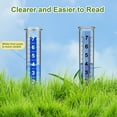 thumbnail image 5 of GASIKGOYINE Rain Gauge Outdoor, Accurate Rain Measure Gauge for Garden, Thickened Tube Rain Meter with Stake, Adjustable Height & Large Font Water Gauge for Rain,White, 5 of 8