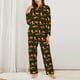 thumbnail image 2 of Balery Cute Little Foxes Conjunto de Pijama con Estampado para Mujer, Conjunto de Dos Piezas con Manga Larga, Ropa de Dormir Suave con Bolsillos, Pijamas Cómodos-XX-Large, 2 of 7