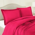 thumbnail image 4 of Nestl 3pc King Duvet Cover Set, Luxury Microfiber Duvet Cover King with 2 Pillow Shams, (90"x104"), Hot Pink, 4 of 7