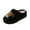 Black, variant on Women's Orthopedic Plush House Slippers, Slide Slides Walking Shoes, Fuzzy Fabric Highland Cow Embroidery Arch Support Non Slip Gift Shoes White