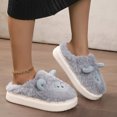 thumbnail image 2 of Vedolay Womens House Slippers Plush Slip On Slipper Flats Comfortable Casual Winter Shoes Grey,41, 2 of 5
