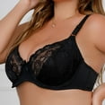thumbnail image 3 of MHFRRA Compression Bra Women's Double Lace Lingerie Plus Size Bra 95D, 3 of 7