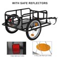PEXMOR Foldable Bike Cargo Trailer with Universal Bike Hitch, Bicycle