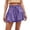 Purple, variant on Women's Summer Solid Color High Waist Wrap Skirt Pants Stylish Folded Wide Leg Palazzo Culottes For Casual Wear Ballet Wrap Skirt