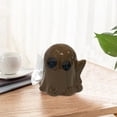 thumbnail image 4 of Fiudx Caja de Pañuelos de Cerámica, Diseño de Fantasma, Decoración Artística de Escritorio, Almacenamiento para Sala de Estar, Decoración de Halloween o Navidad, Color Blanco o Café, Tamaño 16,8 X 16, 4 of 6
