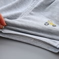 thumbnail image 4 of Linfrsh Boys Graphic Shorts Boys Shorts Fashion Summer Elastic Solid Toddler Outwear Casual Loose 2025 Kids Shorts with Pocket(Grey,Size 2-3 T), 4 of 6