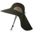 thumbnail image 3 of Chapeau de Soleil Grand Bord avec Rabat de Cou pour Voyage Camping Randonnée Bateau, 3 of 7