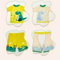 thumbnail image 4 of Maillots de Bain à Manches Courtes pour Tout-Petits + Short Imprimé Animal + Chapeau, 4 of 5