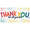 1A, variant on Appreciation Banner Thank You Colorful Design Gratitude Decoration Thankful Message Fun Theme for Party Celebration Event