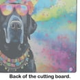thumbnail image 3 of Black Labrador Hippie Dawg Glass Cutting Board Large 12 in x 15 in, 3 of 5