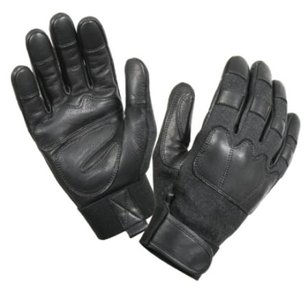 Cut and Flame Resistant Tactical Gloves in Black