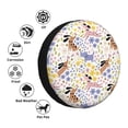thumbnail image 4 of Gukieu Floral Puppy Print Car Tire Cover, Adjustable Waterproof and Dustproof Tire Protection Cover, Suitable for SUV, Truck, Van-16 inch, 4 of 6