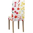thumbnail image 4 of KXMDXA Watercolor Colorful Blots Stretch Chair Cover Protector Seat Slipcover for Dining Room Hotel Wedding Party Set of 4, 4 of 6