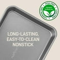 thumbnail image 3 of Nutrichef Nonstick Cookie Sheet Baking Pan - 2-Pc. Professional Quality Kitchen Cooking Non-Stick Bake Trays with Gray Coating Inside & Outside, Dishwasher Safe, PFOA, PFOS, PTFE Free, 3 of 8