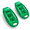 Green, variant on Pink 2-Pack Rechargeable LED Clip-On Safety Light with 6 Lighting Modes