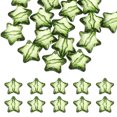 thumbnail image 1 of Paquete de 20 Cuentas de Estrella de Acrílico, Cuentas de Estrella de Cristal de 28mm para Fabricación de Joyas/Pulsera/Collar/Manualidades de Bricolaje [Verde Hierba], 1 of 6