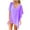 Purple, variant on EQWLJWE Women Chiffon Tassel Swimsuit Cover Up,Solid Color Short Sleeve Beach Dress Loose Fit Bikini Cover Up for Vacation Gift Gray Free Size