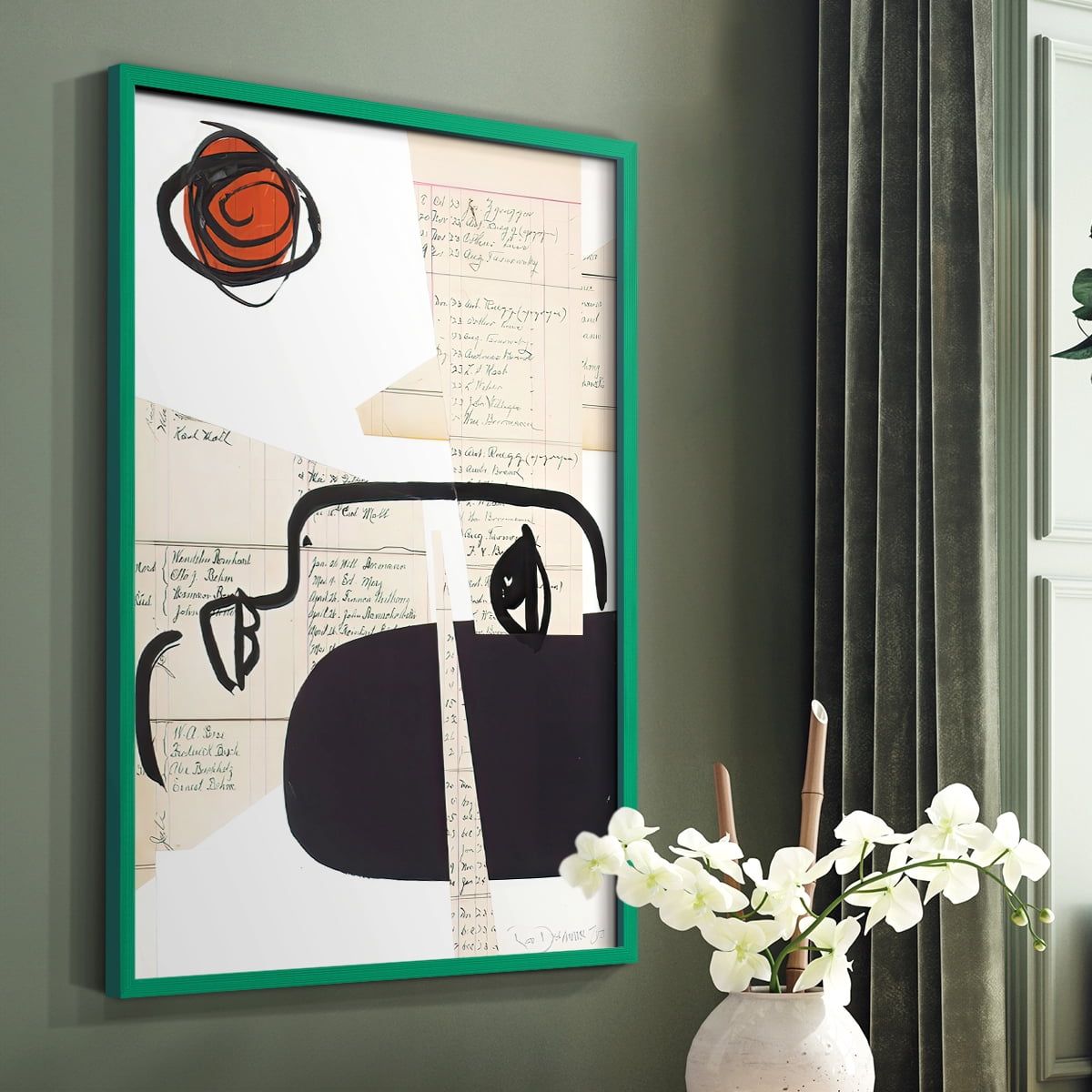 Faces of A Century II in Paper Solid Wood 11 x 14 Framed Print