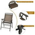 thumbnail image 5 of Spaco 3 Patio Dining Set, Deluxe Outdoor Patio with Patio Folding Chairs and Table, 5 of 9