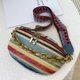 thumbnail image 4 of Bolso De Hombro Bolso bandolera para mujer Bolso de pecho de paja con cadena Bolso grande tejido para mujer (Azul), 4 of 8