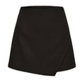 thumbnail image 7 of Only Moment Tennis Skirts for Women with Shorts Polyurethane Fiber Solid Casual Boho Ruffle Tiered Skorts High Waist Mini Skirts Golf Tennis Crochet Shorts Skorts for Wowomen with Pockets Black,S, 7 of 7
