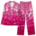 thumbnail image 6 of BLVB Womens Pajama Sets Pj Set Cute Heart Print Long Sleeve Button down Shirt Long Pants Lounge Sets Valentine's Day Gifts, 6 of 6