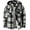 Black, variant on SPEEDRUN Mens Flannel Hoodie Plaid Jacket Fleece Sherpa Lined Full Zip Up Sweatshirt Winter Hooded Shirts Coat Black M