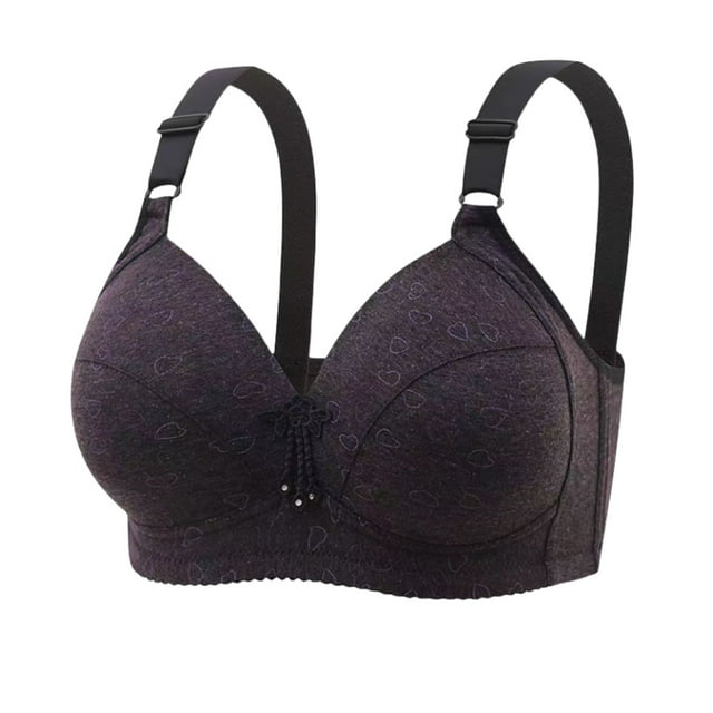 Yuyuzo WirelessBras for Women V Neck Full Coverage Bralettes Seamless Adjustable Strap Push up Bra