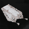 thumbnail image 4 of 2X Nouveau Chemin de Table Brodé Motif Floral:1 Fleur Taille:40x150cm, 4 of 5