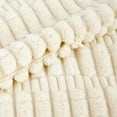 thumbnail image 3 of Pack of 2, Corduroy Soft Decorative Throw Pillow Cover Cushion Covers Pillowcase, Home Decor Decorations for Sofa Couch Bed Chair 20x20 Inch/50x50 cm (Cream), 3 of 6