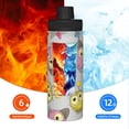 thumbnail image 5 of Fotbe Cartoon Owls Pattern 18 Oz Sports Insulated Kettle Vacuum Cup Stainless Steel Travel Mug Cup Thermal Flask,Insulated Kettle for Cycling Gym Basketball Outdoor, 5 of 7