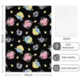 thumbnail image 2 of 2 Pcs Pioneer Flower Floral Print Pattern Kitchen Towels, Funny Microfiber Dish Towel Set, 18" X 26" Tea Towels, 2 of 6