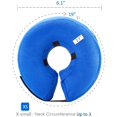 thumbnail image 4 of Adjustable Inflatable Pet Recovery Collar, Anti-Lick and Anti-Scratch Dog Cat Collar (Blue, XS), 4 of 5