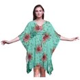 thumbnail image 1 of Bimba Robe de Plage Courte Kaftan Bikini Coverup Midi pour Femmes-4x-5x, 1 of 5