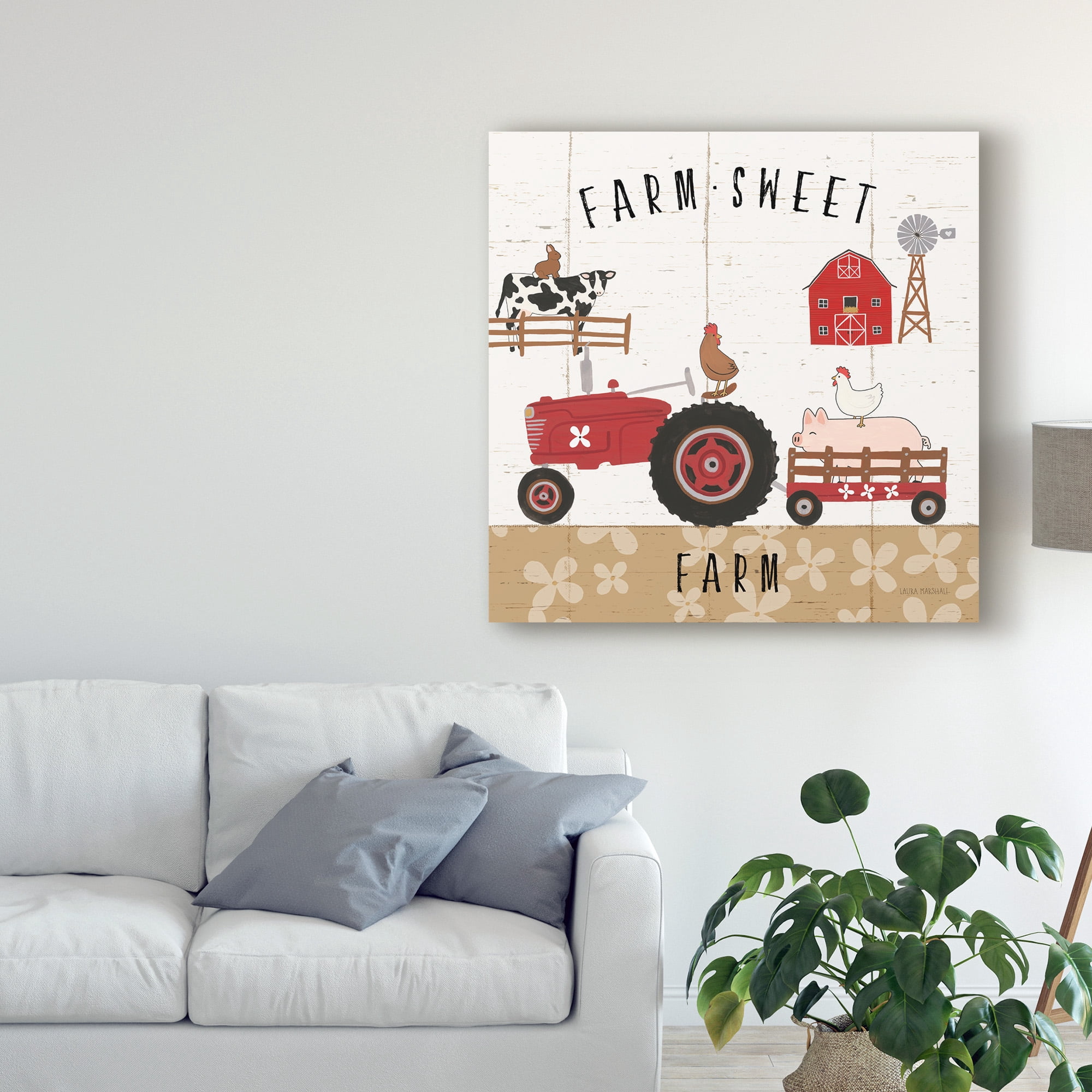 Trademark Fine Art 'Country Roads V' Canvas Art by Laura Marshall